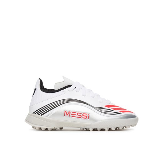Buty do piłki nożnej adidas F50 Messi League JP7456 Biały ze sklepu eobuwie.pl w kategorii Buty sportowe dziecięce - zdjęcie 185631869