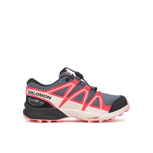 Buty do biegania Salomon Speedcross Waterproof L47856600 Szary ze sklepu eobuwie.pl w kategorii Buty sportowe dziecięce - zdjęcie 185631936