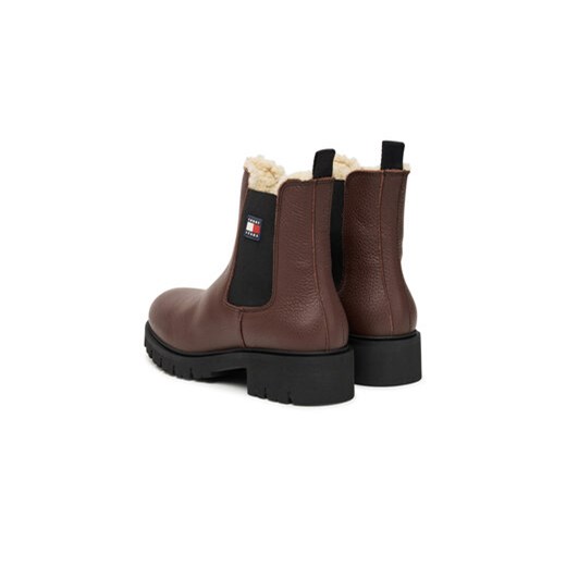 Sztyblety Tommy Jeans Tjw Chelsea Boot Wl EN0EN02826 Brązowy Tommy Jeans 36 eobuwie.pl