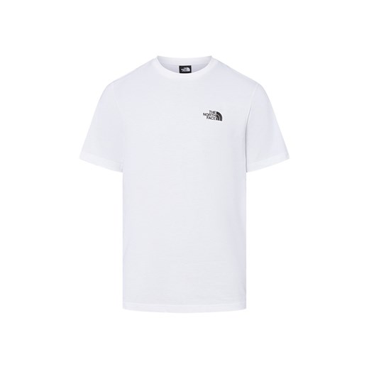 The North Face Koszulka męska Mężczyźni Bawełna biały jednolity ze sklepu vangraaf w kategorii T-shirty męskie - zdjęcie 185633316