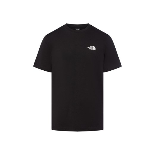 The North Face Koszulka męska Mężczyźni Bawełna czarny jednolity ze sklepu vangraaf w kategorii T-shirty męskie - zdjęcie 185633317