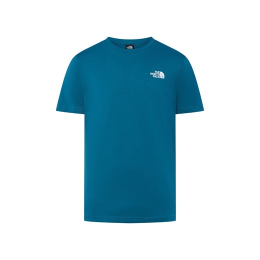 The North Face Koszulka męska Mężczyźni Bawełna petrol jednolity ze sklepu vangraaf w kategorii T-shirty męskie - zdjęcie 185633318