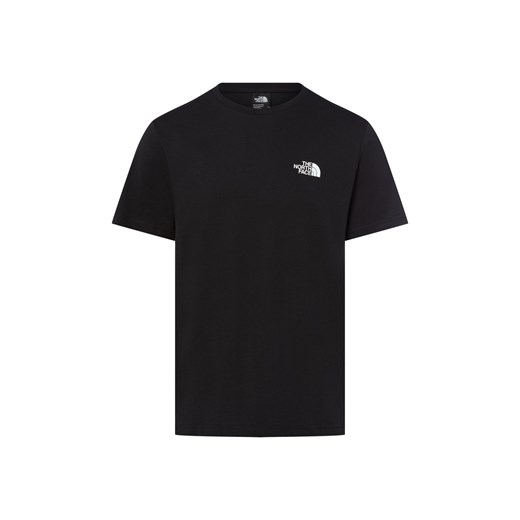 The North Face Koszulka męska Mężczyźni Bawełna czarny jednolity ze sklepu vangraaf w kategorii T-shirty męskie - zdjęcie 185633325