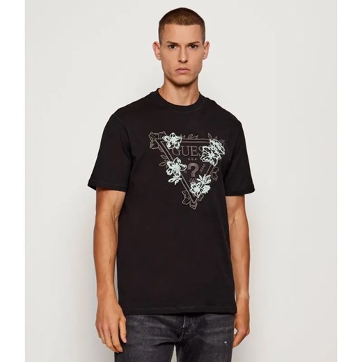 GUESS T-shirt FLOWER | Regular Fit ze sklepu Gomez Fashion Store w kategorii T-shirty męskie - zdjęcie 185633406