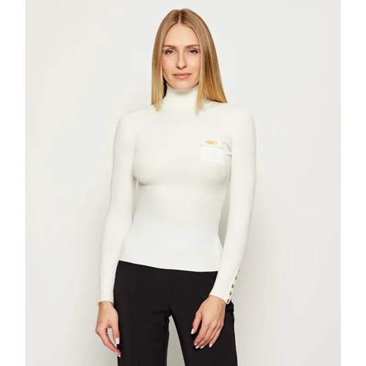 Elisabetta Franchi Golf | Slim Fit | z dodatkiem jedwabiu ze sklepu Gomez Fashion Store w kategorii Swetry damskie - zdjęcie 185633408