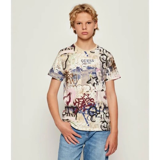 Guess T-shirt | Regular Fit ze sklepu Gomez Fashion Store w kategorii T-shirty chłopięce - zdjęcie 185633656