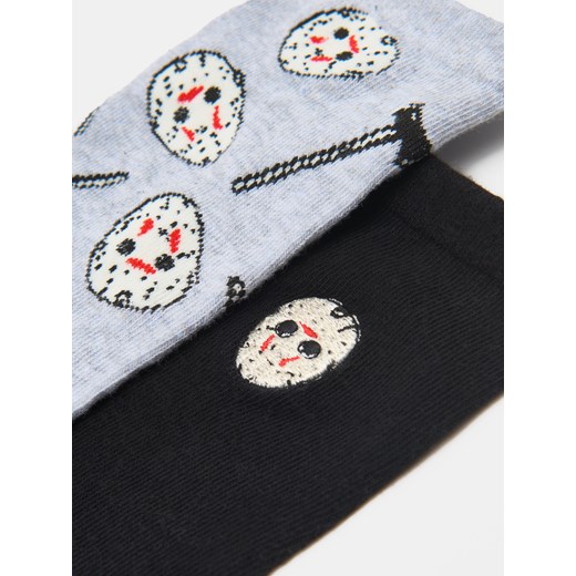 Sinsay - Wzorzyste skarpetki 2 pack Friday the 13th - wielobarwny Sinsay 43/46 Sinsay