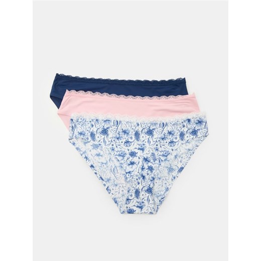 Sinsay - Majtki figi 3 pack - wielobarwny ze sklepu Sinsay w kategorii Majtki damskie - zdjęcie 185634019