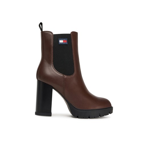 Botki Tommy Jeans Tjw EN0EN02831 Brązowy ze sklepu eobuwie.pl w kategorii Botki - zdjęcie 185634086