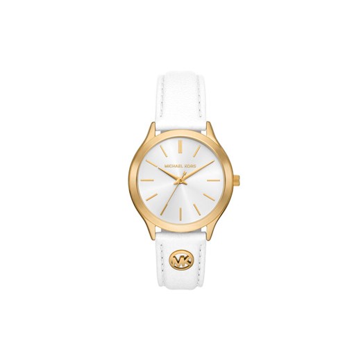 Zegarek Michael Kors Slim Runway MK7466 Biały ze sklepu eobuwie.pl w kategorii Zegarki - zdjęcie 185634129