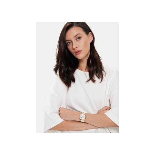 Zegarek Michael Kors Slim Runway MK7466 Biały Michael Kors OS eobuwie.pl