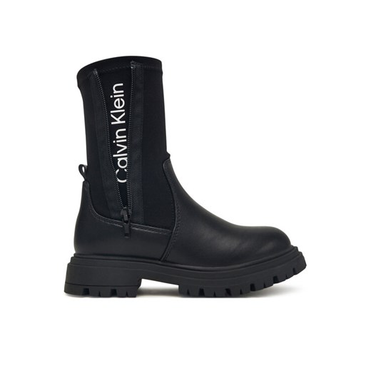 Calvin Klein Botki Chelsea Boot V3A5-83123-1464 S Czarny ze sklepu MODIVO w kategorii Buty zimowe dziecięce - zdjęcie 185634785
