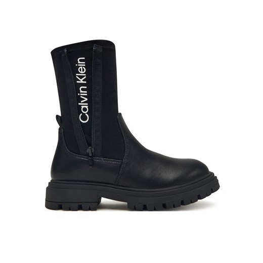 Calvin Klein Botki Chelsea Boot V3A5-83123-1464 D Czarny ze sklepu MODIVO w kategorii Buty zimowe dziecięce - zdjęcie 185634787