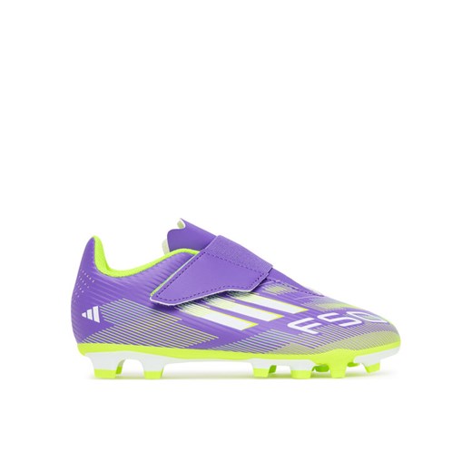 adidas Buty do piłki nożnej F50 Club Hook-and-Loop Firm/Multi-Ground Boots Kids JI0036 Fioletowy ze sklepu MODIVO w kategorii Buty sportowe dziecięce - zdjęcie 185634819
