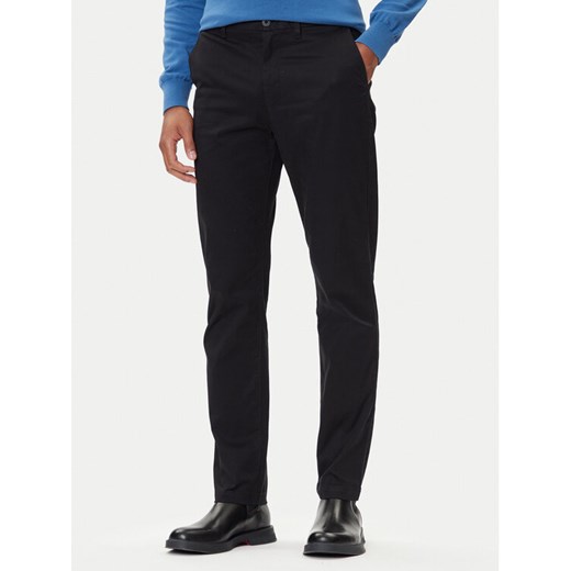 Calvin Klein Chinosy LV040EM633 Czarny Slim Fit ze sklepu MODIVO w kategorii Spodnie męskie - zdjęcie 185634836