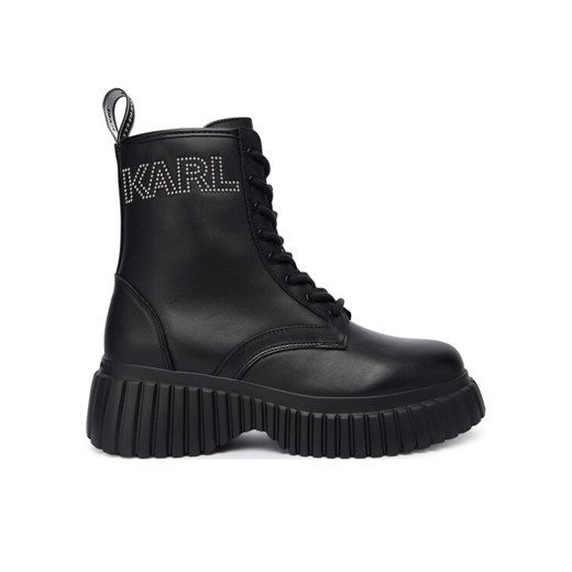 KARL LAGERFELD Trzewiki KL44475 Czarny ze sklepu MODIVO w kategorii Botki - zdjęcie 185634847