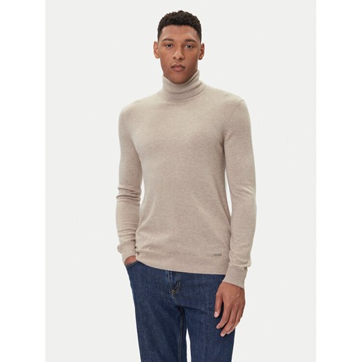 Guess Golf M5BR09 Z0432 Beżowy Regular Fit ze sklepu MODIVO w kategorii Swetry męskie - zdjęcie 185634858