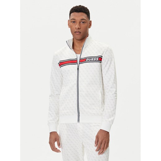 Guess Bluza Z2BQ06 K7122 Biały Regular Fit ze sklepu MODIVO w kategorii Bluzy męskie - zdjęcie 185634865