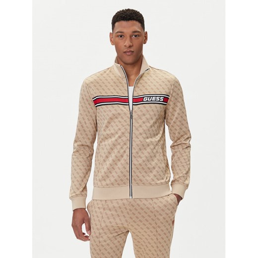 Guess Bluza Z2BQ06 K7122 Beżowy Regular Fit ze sklepu MODIVO w kategorii Bluzy męskie - zdjęcie 185634905