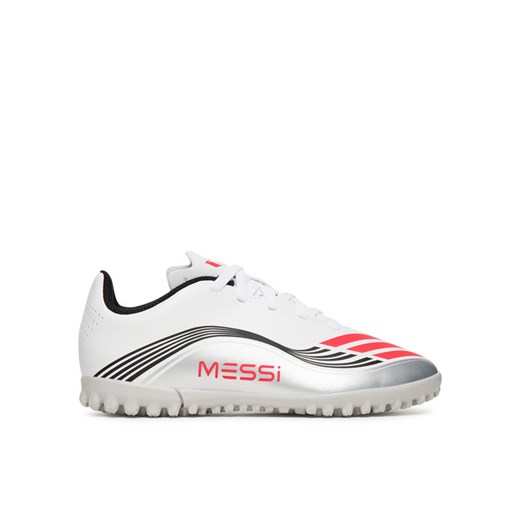 adidas Buty do piłki nożnej F50 Messi Club JP7453 Biały ze sklepu MODIVO w kategorii Buty sportowe dziecięce - zdjęcie 185634928