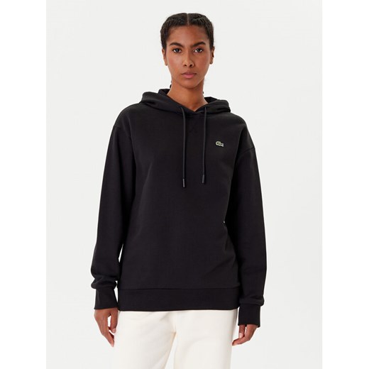 Lacoste Bluza SF7612 Czarny Oversize ze sklepu MODIVO w kategorii Bluzy damskie - zdjęcie 185634948