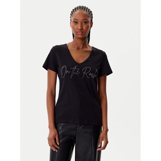 Morgan T-Shirt 242-DLUCAS Czarny Regular Fit ze sklepu MODIVO w kategorii Bluzki damskie - zdjęcie 185634955