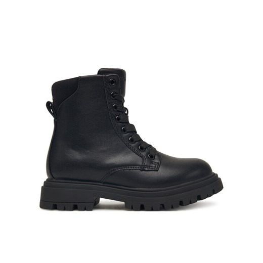 Calvin Klein Trapery Lace Up Bootie V3A5-83120-1464 S Czarny ze sklepu MODIVO w kategorii Buty zimowe dziecięce - zdjęcie 185635019