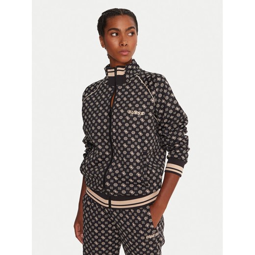 Guess Bluza V5YQ03 KB212 Czarny Regular Fit ze sklepu MODIVO w kategorii Bluzy damskie - zdjęcie 185635028