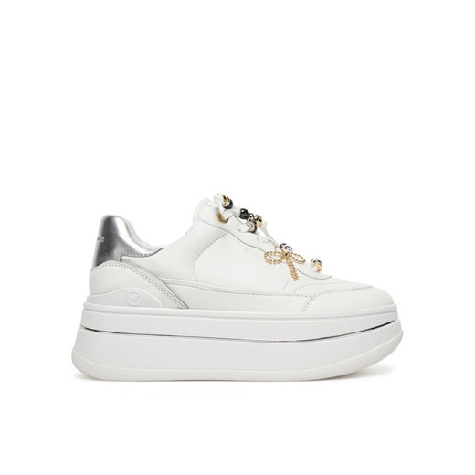 MICHAEL Michael Kors Sneakersy Hayes 43F5HYFS2L Biały ze sklepu MODIVO w kategorii Buty sportowe damskie - zdjęcie 185635047