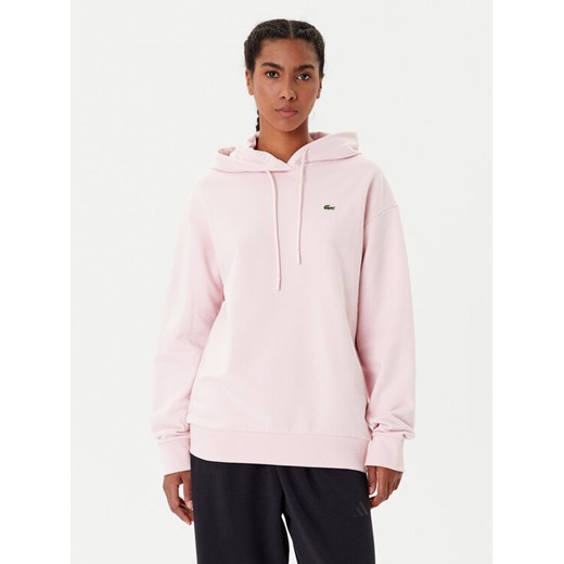 Lacoste Bluza SF7612 Różowy Oversize ze sklepu MODIVO w kategorii Bluzy damskie - zdjęcie 185635049