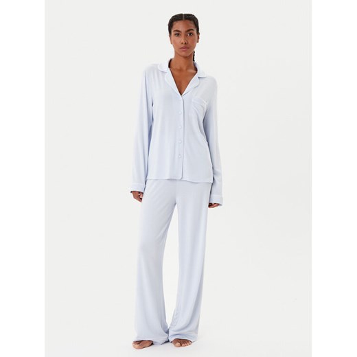 Guess Piżama O4BX07 KCIN2 Błękitny Regular Fit ze sklepu MODIVO w kategorii Piżamy damskie - zdjęcie 185635066