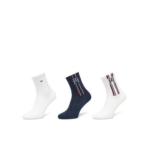 Tommy Hilfiger Zestaw 3 par wysokich skarpet dziecięcych 701236331 Granatowy ze sklepu MODIVO w kategorii Skarpetki dziecięce - zdjęcie 185635097