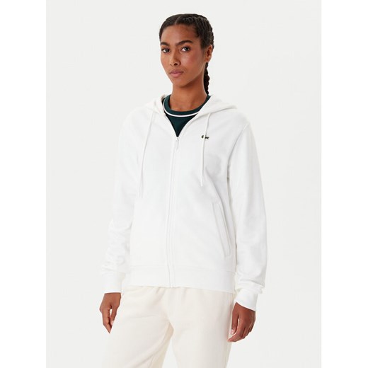 Lacoste Bluza SF5256 Écru Regular Fit ze sklepu MODIVO w kategorii Bluzy damskie - zdjęcie 185635126