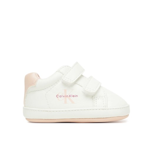Calvin Klein Sneakersy Low Cut Velcro V0A9-83080-1582A Biały ze sklepu MODIVO w kategorii Buty sportowe dziecięce - zdjęcie 185635129