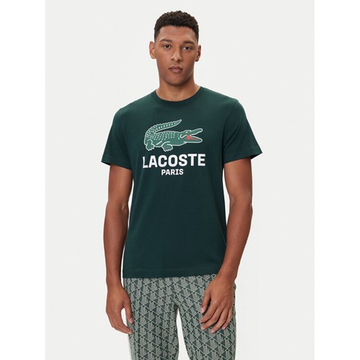 Lacoste T-Shirt TH5634 Zielony Regular Fit ze sklepu MODIVO w kategorii T-shirty męskie - zdjęcie 185635158
