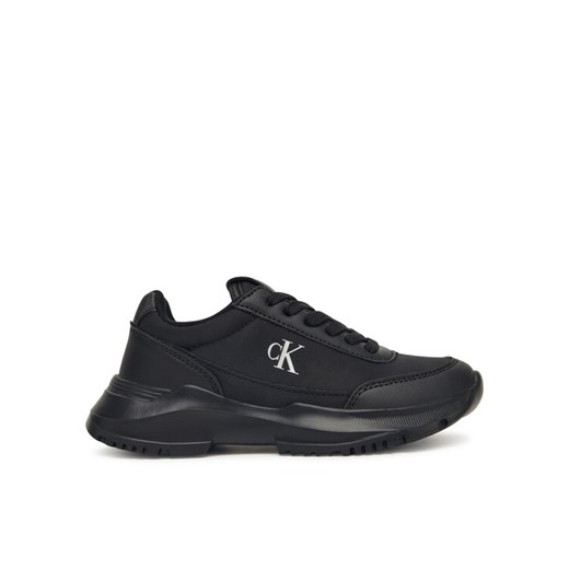 Calvin Klein Sneakersy Low Cut Lace Up V3A9-83105-1695 S Czarny ze sklepu MODIVO w kategorii Buty sportowe dziecięce - zdjęcie 185635169