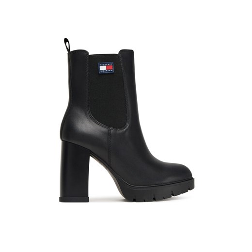 Tommy Jeans Botki Tjw EN0EN02831 Czarny ze sklepu MODIVO w kategorii Botki - zdjęcie 185635175