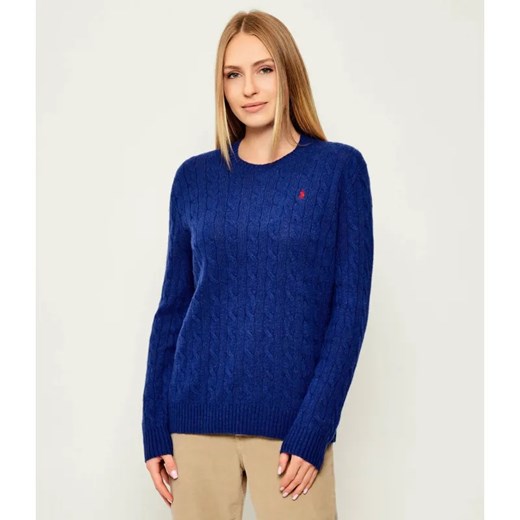 POLO RALPH LAUREN Wełniany sweter | Loose fit | z dodatkiem kaszmiru ze sklepu Gomez Fashion Store w kategorii Swetry damskie - zdjęcie 185637449
