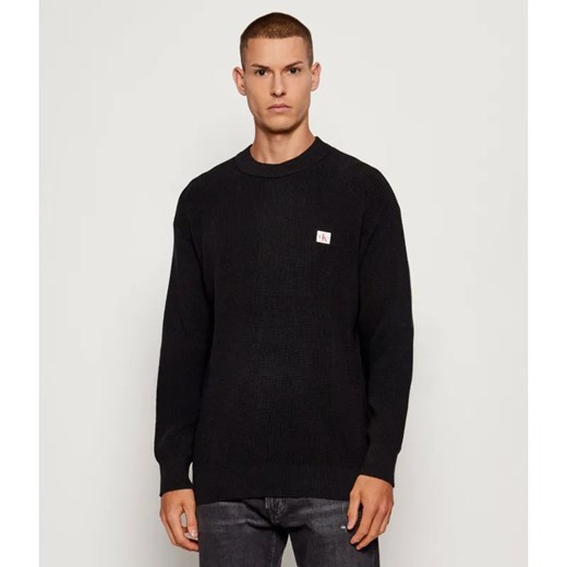 Calvin Klein Jeans Sweter | Loose fit ze sklepu Gomez Fashion Store w kategorii Swetry męskie - zdjęcie 185637485