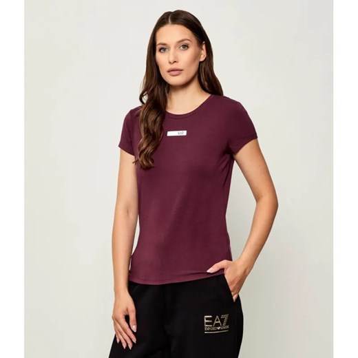 EA7 T-shirt | Slim Fit ze sklepu Gomez Fashion Store w kategorii Bluzki damskie - zdjęcie 185637506
