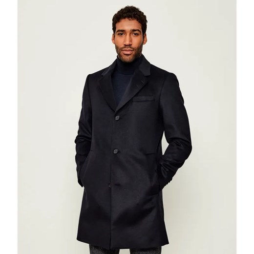 TIGER OF SWEDEN Wełniany płaszcz FINNAN | z dodatkiem kaszmiru ze sklepu Gomez Fashion Store w kategorii Płaszcze męskie - zdjęcie 185638189