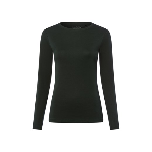 brookshire Damska koszulka z długim rękawem Kobiety Bawełna jodłowy jednolity ze sklepu vangraaf w kategorii Bluzki damskie - zdjęcie 185638346