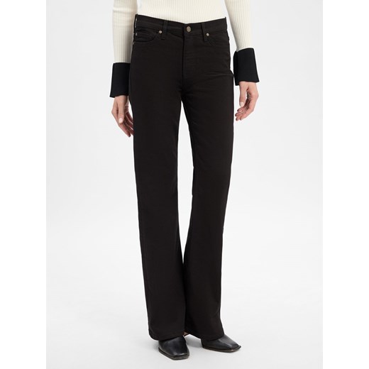 JOOP! Dżinsy bootcut - Miriam Kobiety Bawełna czarny jednolity ze sklepu vangraaf w kategorii Jeansy damskie - zdjęcie 185638377