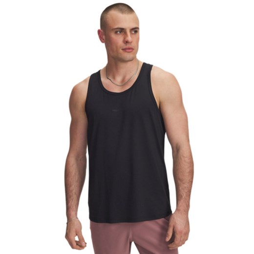 Męski top treningowy Under Armour Project Rock Iso Chill Tank - czarny ze sklepu Sportstylestory.com w kategorii T-shirty męskie - zdjęcie 185638928