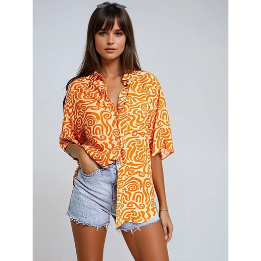 Monki Koszula w kolorze pomarańczowym ze sklepu Limango Polska w kategorii Koszule damskie - zdjęcie 185639498