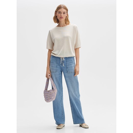 OPUS Bluzka w kolorze kremowym Opus 44 Limango Polska wyprzedaż