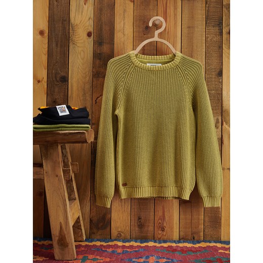 Reserved - Sweter oversize - oliwkowy - id: 3430N-81X - marki Reserved - 185642568 Reserved - Sweter oversize - oliwkowy ze sklepu Reserved w kategorii Swetry chłopięce - zdjęcie 185642568