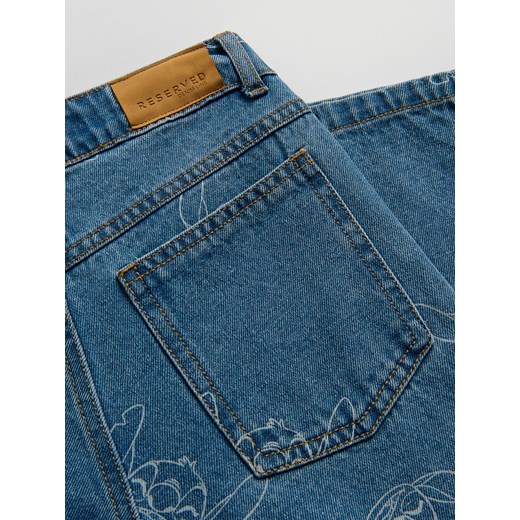 Reserved - Jeansy wide leg Lilo i Stitch - niebieski Reserved 128 (7-8 lat) Reserved