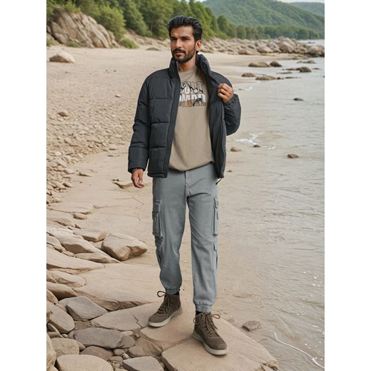 Sinsay - Spodnie cargo - szary Sinsay 28 Sinsay