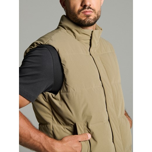 Sinsay - Kamizelka puffer - beżowy Sinsay 2XL Sinsay